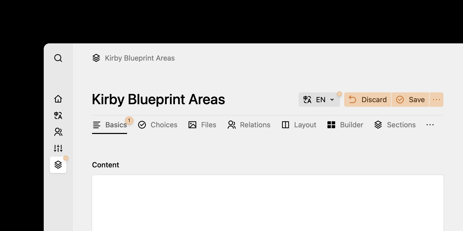 Blueprint Areas | Kirby CMS Plugins