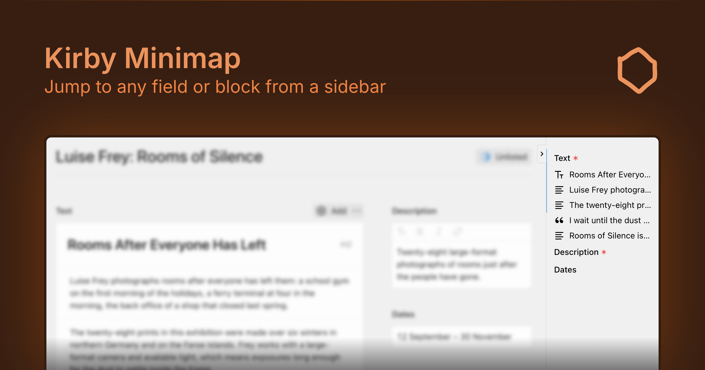 Minimap | Kirby CMS Plugins