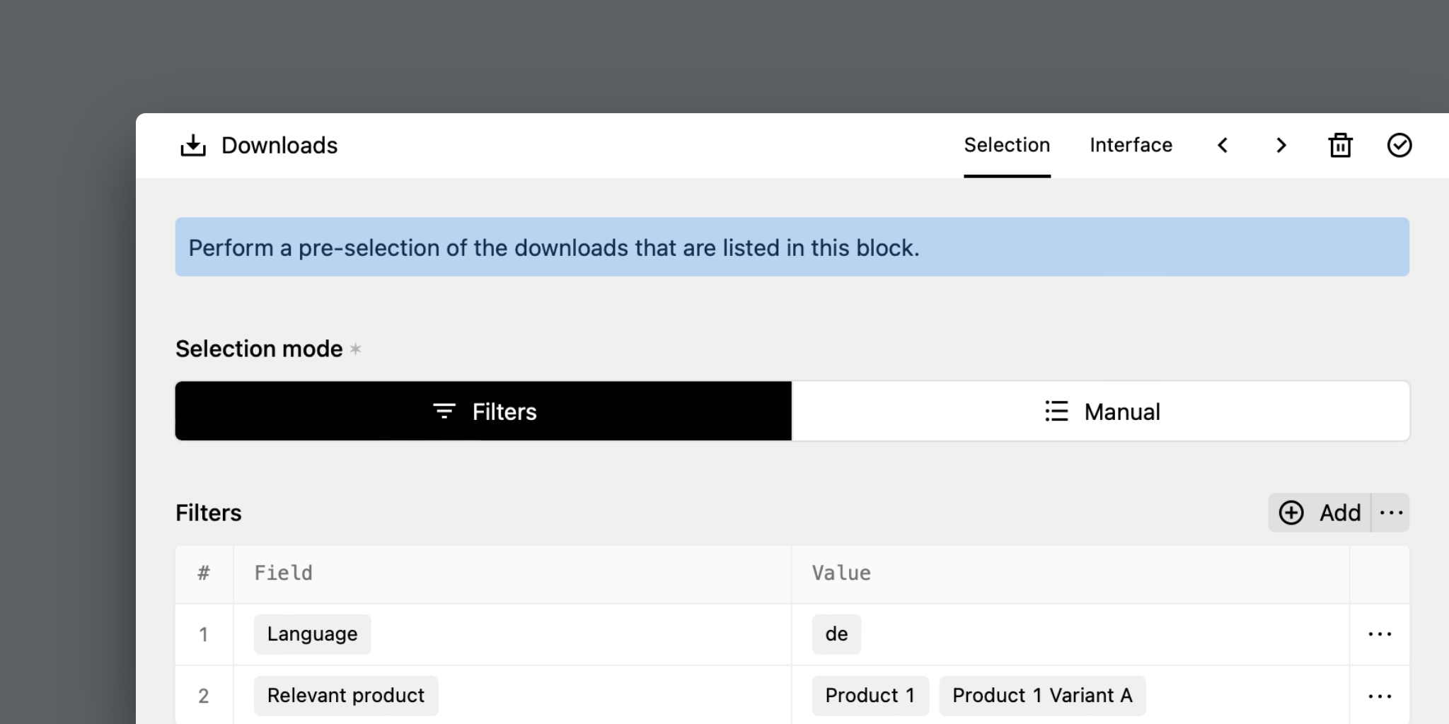 Downloads Block | Kirby CMS Plugins