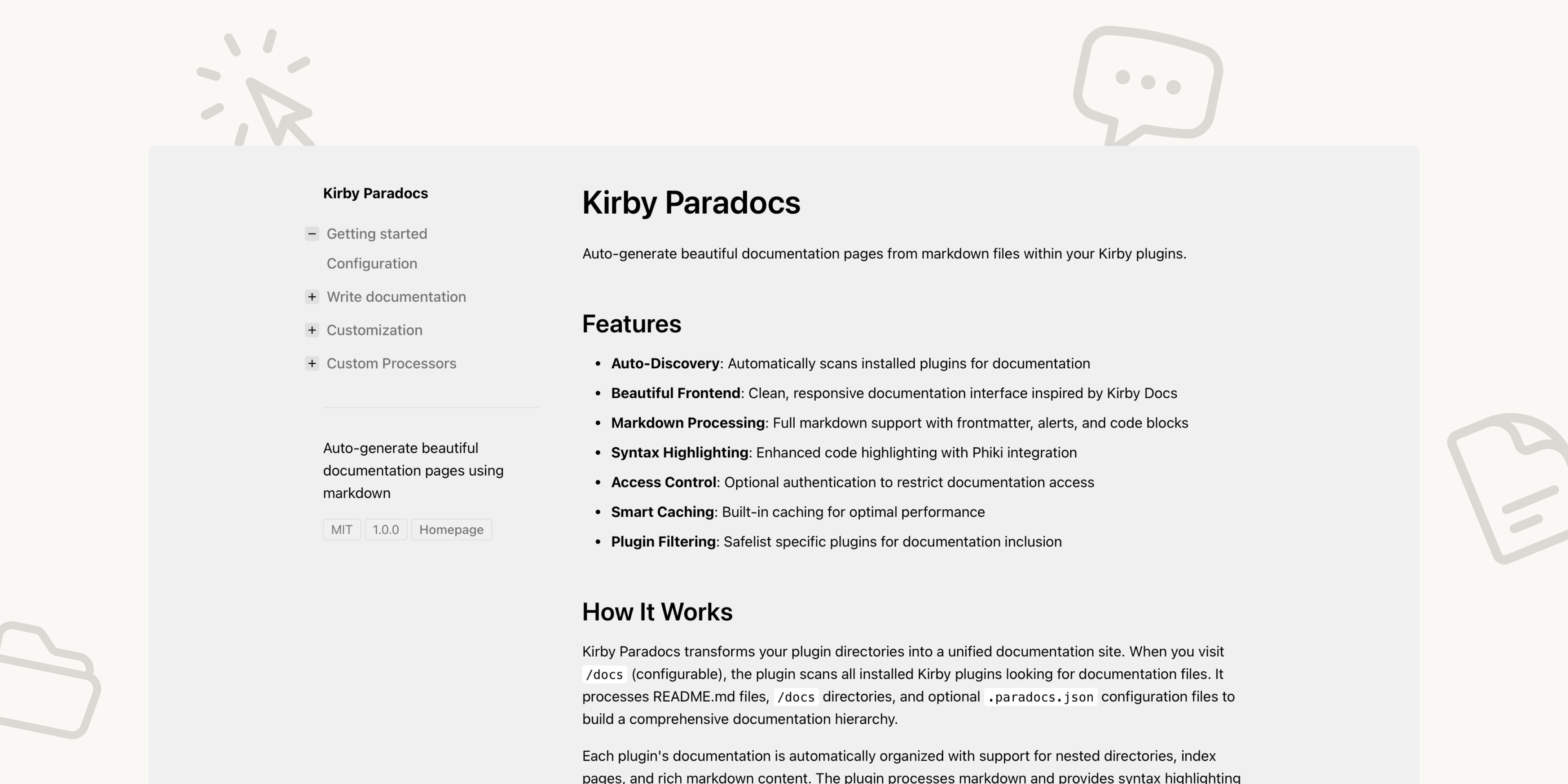 Paradocs | Kirby CMS Plugins