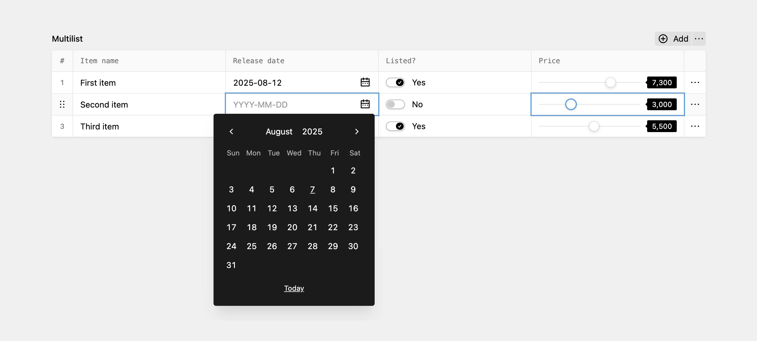 Multilist | Kirby CMS Plugins